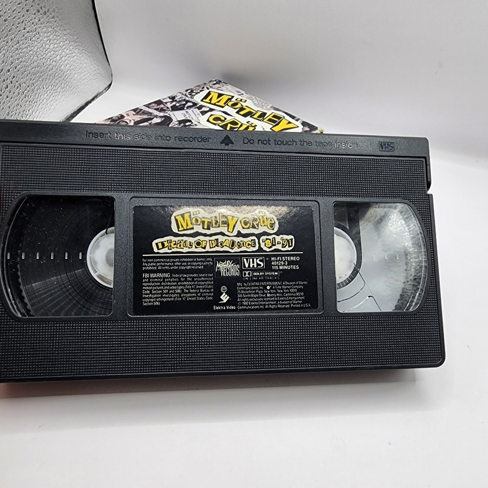 Motley Crue Decade Of Decadence '81-'91 VHS - Picture 3 of 5